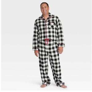 Wondershop Black and White Checkered Kids Pajama Set